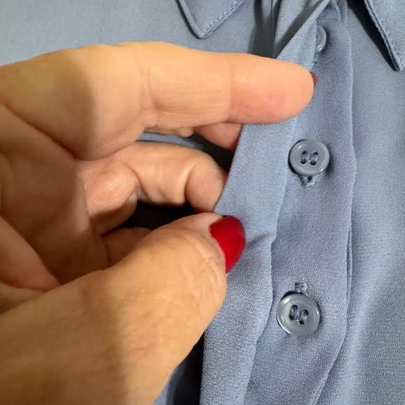 * ❤️LANE BRYANT DUSTY BLUE BLOUSE   26/28 plus - Picture 10 of 11